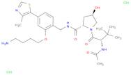 (2S,4R)-1-((S)-2-Acetamido-3,3-dimethylbutanoyl)-N-(2-(4-aminobutoxy)-4-(4-methylthiazol-5-yl)be...