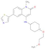 4-[[trans-4-(2-methoxyethoxy)cyclohexyl]amino]-1-methyl-6-(5-thiazolyl)-2(1H)-Quinolinone