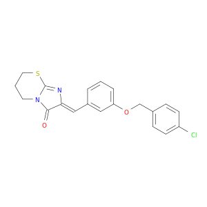 (Z)-2-(3-((4-Chlorobenzyl)oxy)benzylidene)-6,7-dihydro-2H-imidazo[2,1-b][1,3]thiazin-3(5H)-one