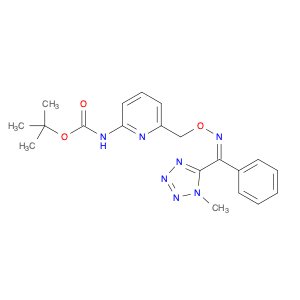 tert-Butyl (Z)-(6-(((((1-methyl-1H-tetrazol-5-yl)(phenyl)methylene)amino)oxy)methyl)pyridin-2-yl)c…