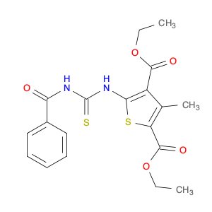 2,4-diethyl 3-methyl-5-{[(phenylformamido)methanethioyl]amino}thiophene-2,4-dicarboxylate