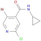 5-Bromo-2-chloro-N-cyclopropyl-pyridine-4-carboxamide