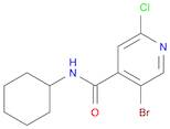 5-Bromo-2-chloro-N-cyclohexyl-pyridine-4-carboxamide