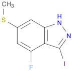 4-Fluoro-3-iodo-6-(methylthio)-1H-indazole