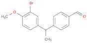 4-(1-(3-Bromo-4-methoxyphenyl)ethyl)benzaldehyde