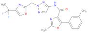 N-(2-((4-(1,1-Difluoroethyl)oxazol-2-yl)methyl)-2H-1,2,3-triazol-4-yl)-2-methyl-5-(m-tolyl)oxazo...