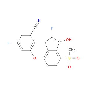 3-Fluoro-5-[[2-fluoro-2,3-dihydro-1-hydroxy-7-(methylsulfonyl)-1H-inden-4-yl]oxy]benzonitrile