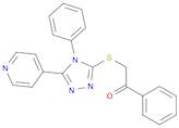 1-phenyl-2-{[4-phenyl-5-(pyridin-4-yl)-4H-1,2,4-triazol-3-yl]sulfanyl}ethan-1-one