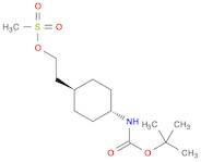 trans-2-[4-[(N-tert-Butoxycarbonyl)amino]cyclohexyl]ethyl methanesulfonate