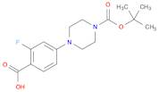 4-(4-Carboxy-3-fluorophenyl)-piperazine-1-carboxylic acid tert-butyl ester