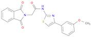 2-(1,3-dioxo-2,3-dihydro-1H-isoindol-2-yl)-N-[4-(3-methoxyphenyl)-1,3-thiazol-2-yl]acetamide