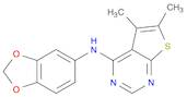 N-(2H-1,3-benzodioxol-5-yl)-5,6-dimethylthieno[2,3-d]pyrimidin-4-amine