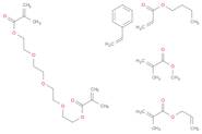 2-Propenoic acid, 2-methyl-, methyl ester, polymer with butyl 2-propenoate, ethenylbenzene, 1,1′-[…