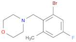 Morpholine, 4-[(2-bromo-4-fluoro-6-methylphenyl)methyl]-