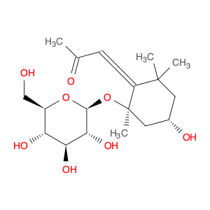 3-Buten-2-one, 4-[(2R,4S)-2-(β-D-glucopyranosyloxy)-4-hydroxy-2,6,6-trimethylcyclohexylidene]-, (3…