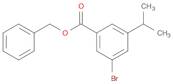 Benzoic acid, 3-bromo-5-(1-methylethyl)-, phenylmethyl ester