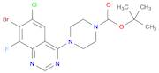 1-Piperazinecarboxylic acid, 4-(7-bromo-6-chloro-8-fluoro-4-quinazolinyl)-, 1,1-dimethylethyl ester