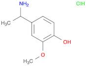 Phenol, 4-(1-aminoethyl)-2-methoxy-, hydrochloride (1:1)