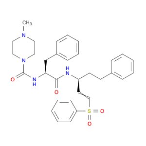 4-Methyl-N-[(1S)-2-oxo-2-[[(1S)-1-(2-phenylethyl)-3-(phenylsulfonyl)-2-propen-1-yl]amino]-1-(pheny…