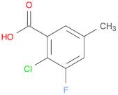 Benzoic acid, 2-chloro-3-fluoro-5-methyl-