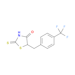 4-Thiazolidinone, 2-thioxo-5-[[4-(trifluoromethyl)phenyl]methyl]-