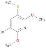 Pyridine, 3-bromo-2,6-dimethoxy-5-(methylthio)-