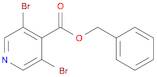 4-Pyridinecarboxylic acid, 3,5-dibromo-, phenylmethyl ester