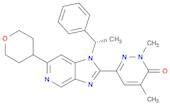 3(2H)-Pyridazinone, 2,4-dimethyl-6-[1-[(1S)-1-phenylethyl]-6-(tetrahydro-2H-pyran-4-yl)-1H-imidazo…