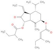 2-Pentenoic acid, 3-methyl-, (1Z,3S,3aR,5R,7S,7aS)-1-ethylideneoctahydro-4-methylene-7-(1-methyl...