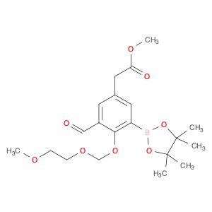 Benzeneacetic acid, 3-formyl-4-[(2-methoxyethoxy)methoxy]-5-(4,4,5,5-tetramethyl-1,3,2-dioxaborola…