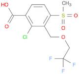 Benzoic acid, 2-chloro-4-(methylsulfonyl)-3-[(2,2,2-trifluoroethoxy)methyl]-