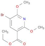 3-Pyridinecarboxylic acid, 5-bromo-2,6-dimethoxy-, ethyl ester