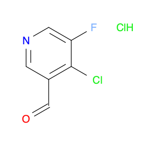 3-Pyridinecarboxaldehyde, 4-chloro-5-fluoro-, hydrochloride (1:1)