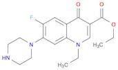 3-Quinolinecarboxylic acid, 1-ethyl-6-fluoro-1,4-dihydro-4-oxo-7-(1-piperazinyl)-, ethyl ester