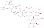 β-D-Glucopyranosiduronic acid, (3β)-17-carboxy-28-norolean-12-en-3-yl O-α-L-arabinofuranosyl-(1→4)…