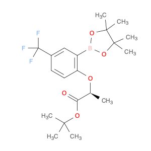 Propanoic acid, 2-[2-(4,4,5,5-tetramethyl-1,3,2-dioxaborolan-2-yl)-4-(trifluoromethyl)phenoxy]-, 1…