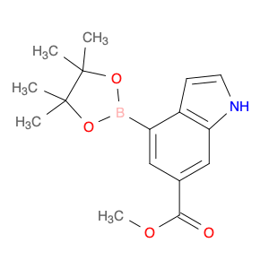 1H-Indole-6-carboxylic acid, 4-(4,4,5,5-tetramethyl-1,3,2-dioxaborolan-2-yl)-, methyl ester