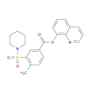 Quinolin-8-yl 4-methyl-3-(piperidin-1-ylsulfonyl)benzoate