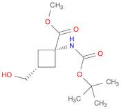 Cyclobutanecarboxylic acid, 1-[[(1,1-dimethylethoxy)carbonyl]amino]-3-(hydroxymethyl)-, methyl est…