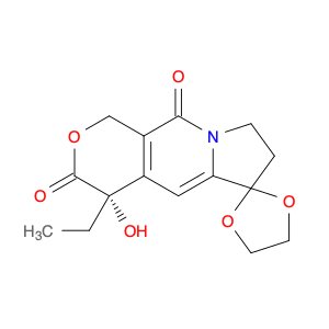 (4′S)-4′-Ethyl-7′,8′-dihydro-4′-hydroxyspiro[1,3-dioxolane-2,6′(3′H)-[1H]pyrano[3,4-f]indolizine]-…
