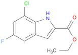 1H-Indole-2-carboxylic acid, 7-chloro-5-fluoro-, ethyl ester