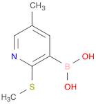 Boronic acid, B-[5-methyl-2-(methylthio)-3-pyridinyl]-