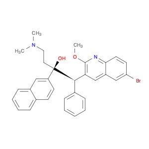 3-Quinolineethanol, 6-bromo-α-[2-(dimethylamino)ethyl]-2-methoxy-α-2-naphthalenyl-β-phenyl-, (αR,β…