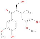 1-Propanone, 3-hydroxy-1,2-bis(4-hydroxy-3-methoxyphenyl)-, (2R)-