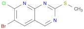 Pyrido[2,3-d]pyrimidine, 6-bromo-7-chloro-2-(methylthio)-