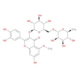 3-[[6-O-(6-Deoxy-α-L-mannopyranosyl)-β-D-glucopyranosyl]oxy]-2-(3,4-dihydroxyphenyl)-7-hydroxy-5-m…