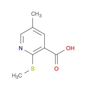 3-Pyridinecarboxylic acid, 5-methyl-2-(methylthio)-