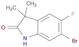 2H-Indol-2-one, 6-bromo-5-fluoro-1,3-dihydro-3,3-dimethyl-