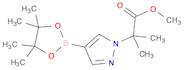 2-Methyl-2-[4-(4,4,5,5-tetramethyl-[1,3,2]dioxaborolan-2-yl)-pyrazol-1-yl]-propionic acid methyl e…