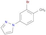 1H-Pyrazole, 1-(3-bromo-4-methylphenyl)-